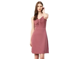 Rare Womens Polyester A-Line Above The Knee Casual Dress