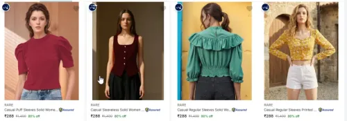 Image of RARE Women's Tops at minimum 75% Discount
