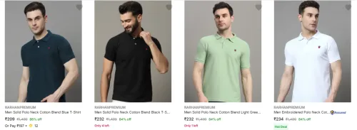 Image of Rarhanpremium Mens T Shirts Starting ₹209