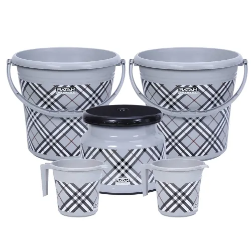 Image of RATAN PLASTICWARE Bathroom Full Set * Pack of 5