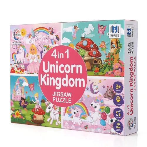 Image of RATNA'S 4 in 1 Unicorn Kingdom 4* 35 Pieces