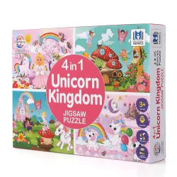 Ratnas 4-in-1 Unicorn Jigsaw Puzzle