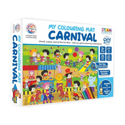 Image of Ratna's My Coloring Mat Carnival Washable Reusable Kids Mat