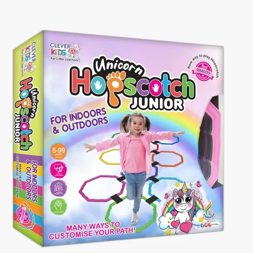 Image of Ratna's Unicorn Hopscotch Junior Ring Game With Spinner