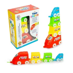 Ratnas 3-in-1 Train Stacker Toy | For Kids 1+ Years