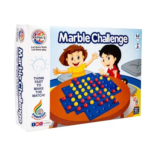 Image of Ratna's Marble Challenge Strategy Board Game (2 Players)