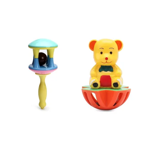 Image of Ratna's Musical Ding Dong Rattle Toy Multicolour for Toddlers, New Born Babies, Non Toxic & Ratna's Musical Doodle Rolyp