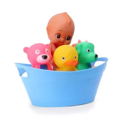 RATNAS Squeezy Animal Bath Toys for Babies (4 pcs)
