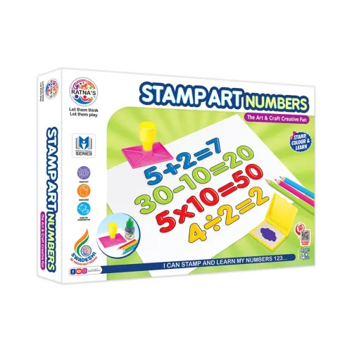 Image of Ratna's Stamp Art Number Educational Set for Kids