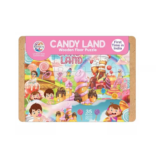 Image of Ratnas Wooden Floor Puzzle Candy 35 Pieces