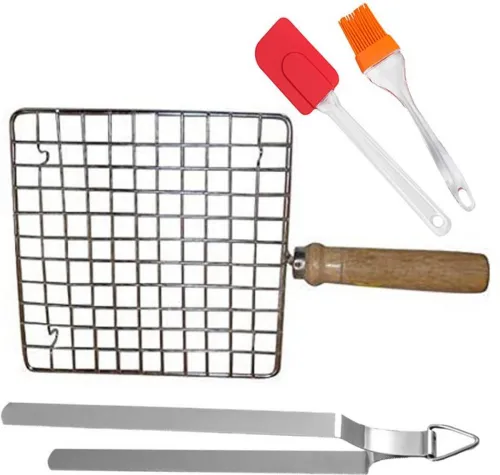 Image of RAU MA 27 cm Roasting Tong Set (Pack of 4)