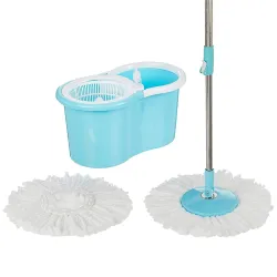 Raxon Stainless Steel Spin Mop: Easy Floor Cleaning!