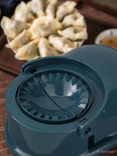 Image of RAY OF KHODIYAR Dumpling Press (Plastic blue)