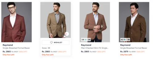 Image of Raymond blazers upto 65% discount 