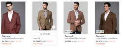 Raymond blazers upto 65% discount 