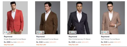 Image of Raymond Men Blazer up to 65% Discount 
