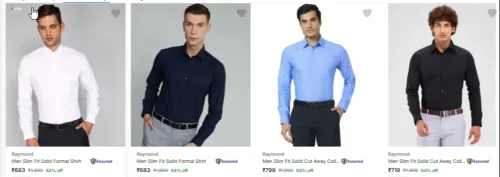 Image of Raymond Men's shirtys up to 64% Discount 