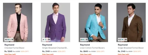 Image of Raymond Mens blazer at Minimum 65% Discount