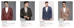 Raymond Mens Formal Blazers at minimum 60% Discount