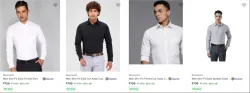 Raymond Mens Formal Shirts at minimum 60% Discount