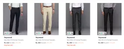 Raymond Mens Formal Trousers Under ₹689