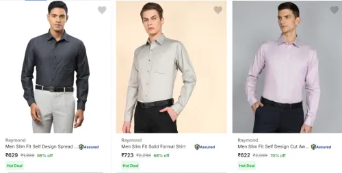 Image of Raymond Men's Formal Shirts Upto 70% Discount