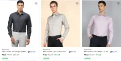 Raymond Mens Formal Shirts Upto 70% Discount