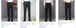 Raymond Mens Trousers at minimum 65% Discount