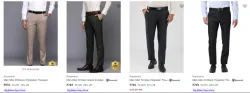 Raymond Mens Trousers at minimum 65% Discount