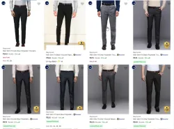 Raymond Mens Trousers at minimum 70% Discount