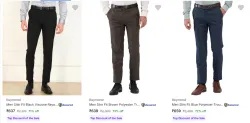 Raymond Mens Trousers upto 73% Discount
