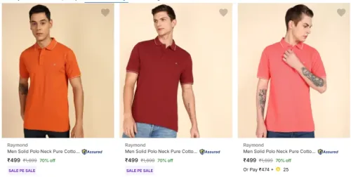 Image of Raymond Men's Tshirts upto 70% discount 