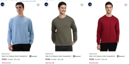 Image of Raymond Winter Wear at minimum 67% Discount