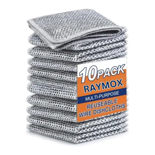 Image of RAYMOX Non-Scratch Dish Wash Cloth (Pack of 10)