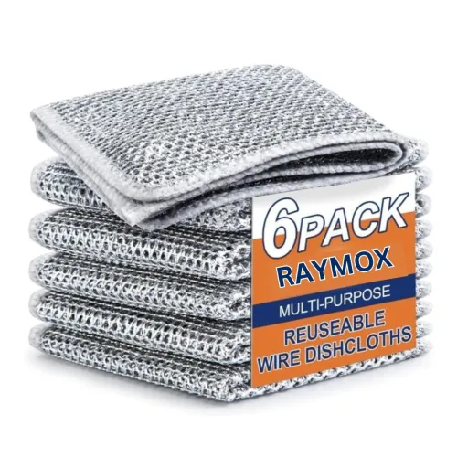 Image of RAYMOX Non-Scratch Dish Wash Cloth (Pack of 6)