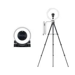 Razer Kiyo Streaming Webcam: 1080p 30 FPS / 720p 60 FPS - Ring Light w/Adjustable Brightness - Built