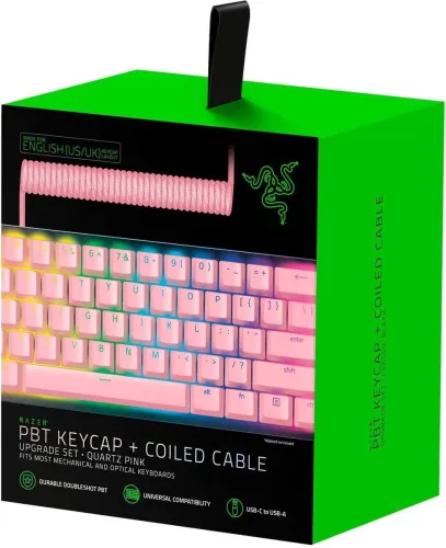 Image of Razer PBT Keycap + Coiled Cable Upgrade Set RC21-01491000-R3M1 