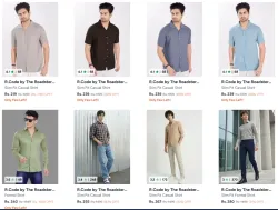 R. code by roadster Mens Shirts starting at ₹219