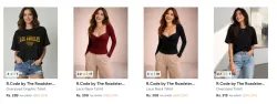 R.Code by The Roadster Womens Tshirts at 88% discount 