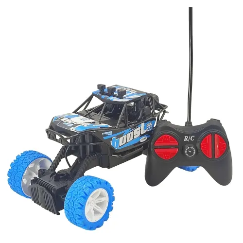 Image of RC Rock Crawler Car 4x4 Remote Control Off Road Vehicle | Big Wheel Climbing Stunt Toy | Rechargeable High Speed Car for