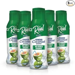 Real Activ Tender Coconut Water| No Added Sugars|Not from concentrate (Pack of 6)