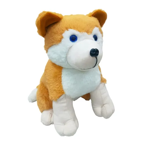 Image of Realistic Look Plush Husky Dog Soft Toy 30CM