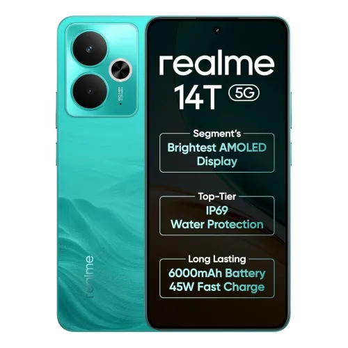 Image of realme 14T 5G Smartphone 8+128GB (Surf Green)