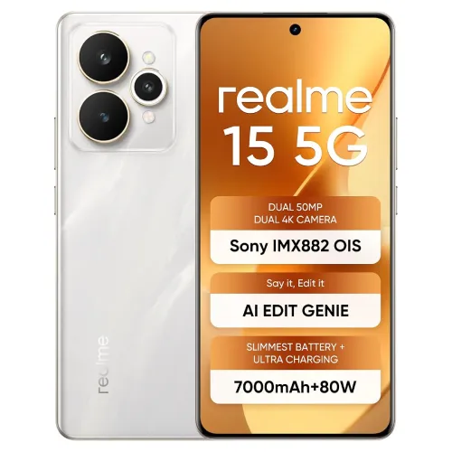 Image of realme 15 5G (8+256GB) Dimensity 7300+ 5G, 50MP 4K Camera
