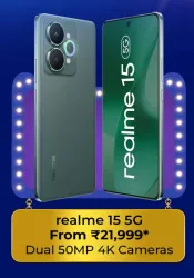 realme 15 5G @ ₹21999 on Flipkart big Billion Days Sale