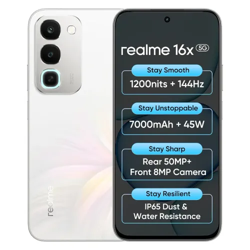 Image of realme 16x 5G Smartphone 6+128GB White