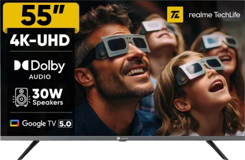 Image of realme 55inch TechLife 4K Smart Google TV (55UHDGDRDDVB)
