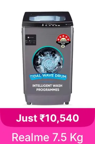 Image of realme 7.5 kg Washing Machine @ ₹10540 on Flipkart big Billion Days Sale
