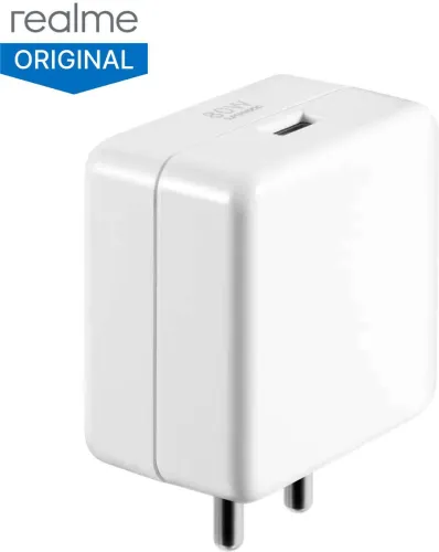 Image of realme 80 W SuperVOOC 7 A Wall Charger for Mobile (White)