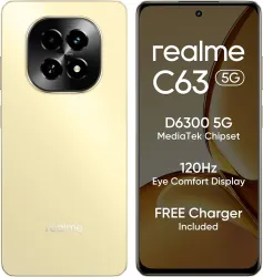 realme C63 5G Charger in the Box (Starry Gold, 128 GB)  (6 GB RAM)